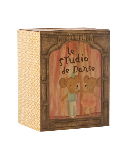 Maileg Ballet Mice in Dance Studio, Little Sister and Brother