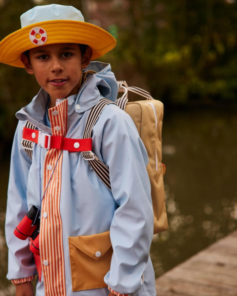 Sticky Lemon Rain Hat | Submarine Yellow + Zissou Blue