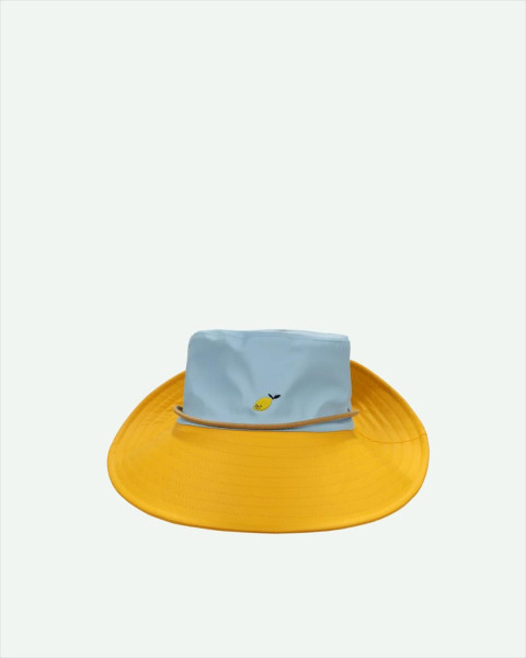 Sticky Lemon Rain Hat | Submarine Yellow + Zissou Blue