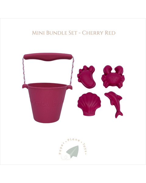 Scrunch Mini Bundle Set - Cherry Red