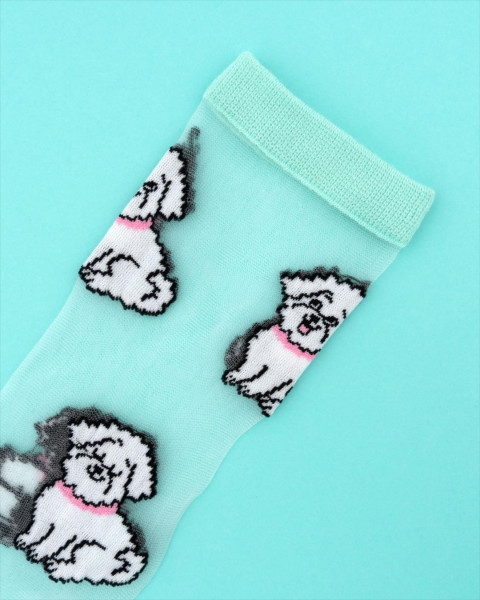 Coucou Suzette Bichon Sheer Socks