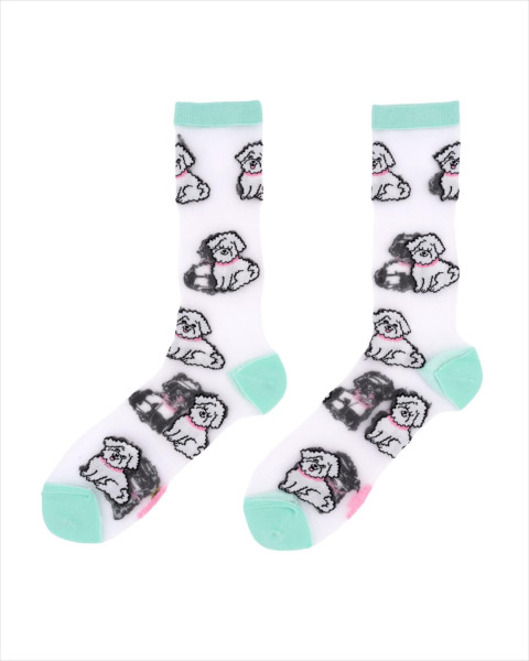 Coucou Suzette Bichon Sheer Socks
