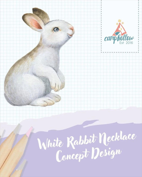 Camp Hollow White Rabbit Necklace