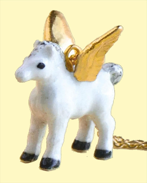 Camp Hollow Gold Pegasus Necklace