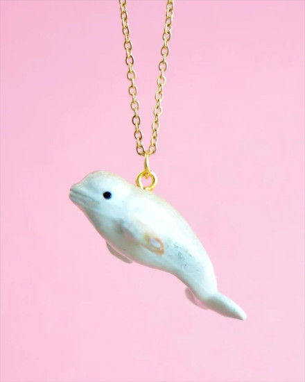 Camp Hollow Beluga Whale Necklace