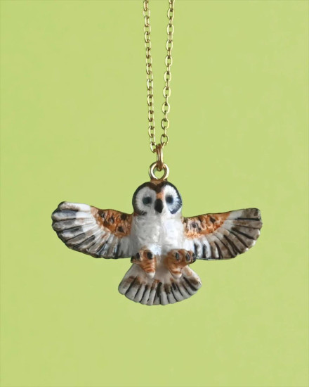 Camp Hollow Barn Owl Necklace