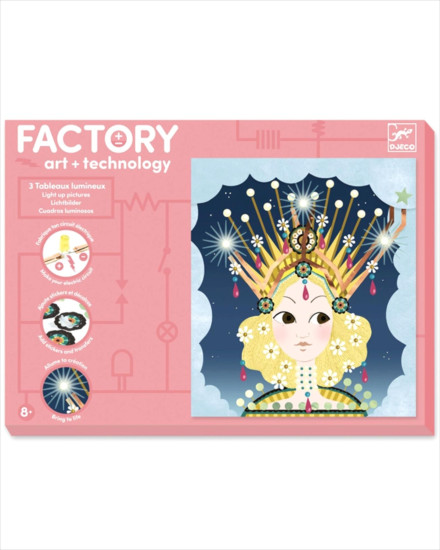 Djeco Light Up Pictures - Tiaras (STEM)