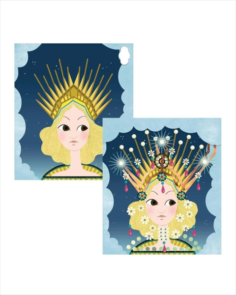 Djeco Light Up Pictures - Tiaras (STEM)