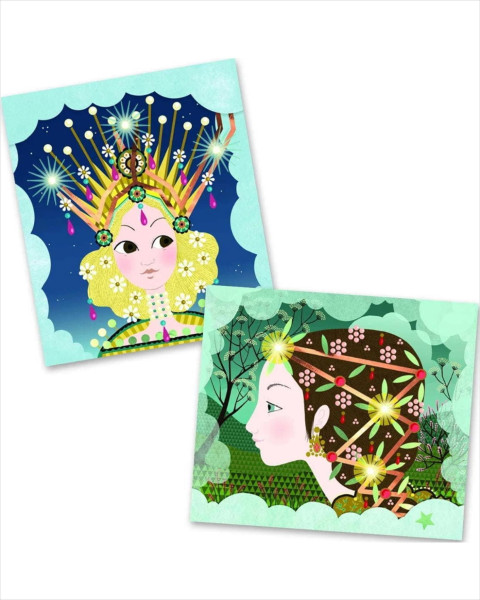 Djeco Light Up Pictures - Tiaras (STEM)