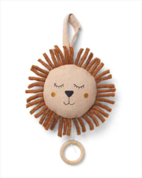 Ferm Living Lion Music Mobile - Dusty Rose