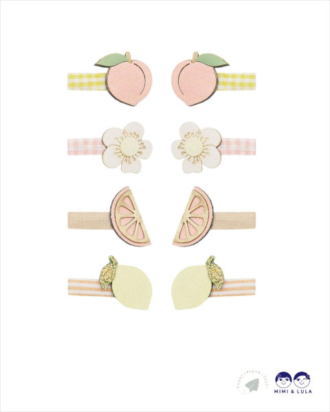 Mimi & Lula Peachy Citrus Mini Clips