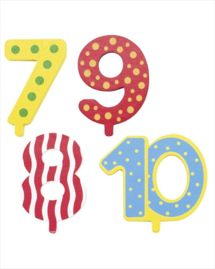 Goki Additional Numbers 7-10 for Birthday Trains