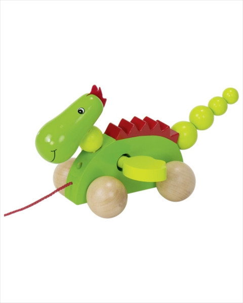 Goki Wooden Pull Along - Dragon Jago