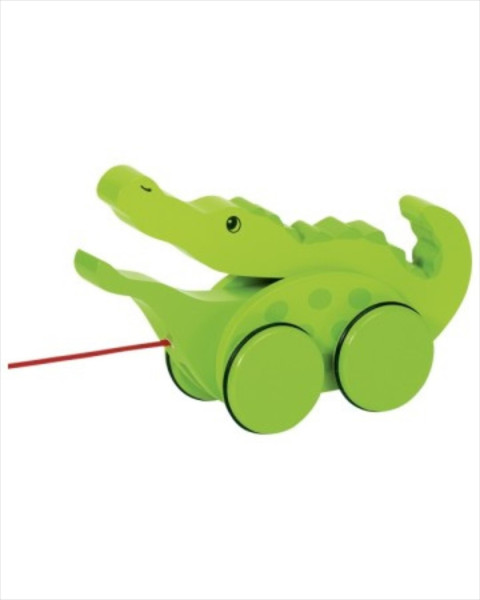 Goki Wooden Pull Along - Crocodile Kroki