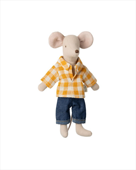 Maileg Dad Mouse - Checked Shirt