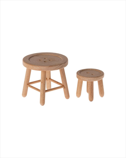 Maileg Table and Stool Set, Mouse
