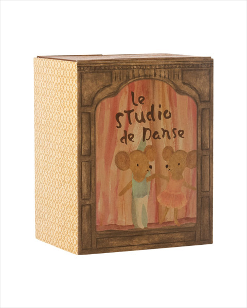 Maileg Ballet Mice in Dance Studio, Little Sister and Brother