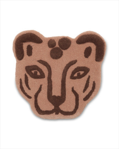 Ferm Living Tufted Leopard Head - Brown