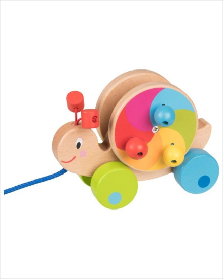 Goki Wooden Pull Along - Snail
