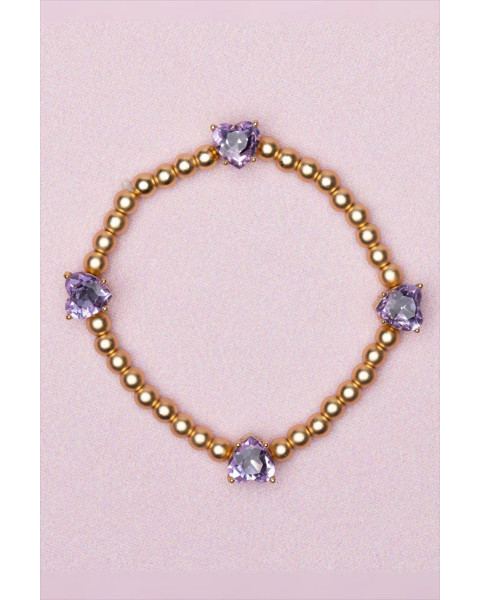 Great Pretenders Boutique Chic Amethyst Love Bracelet