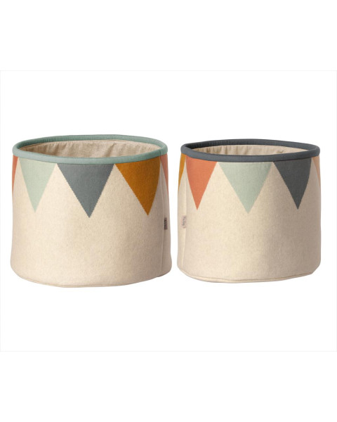 Maileg Basket, 2 pcs Set - Blue