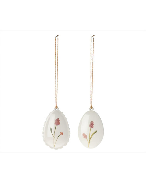 Maileg Easter Egg Ornament, 2 ass - Rose