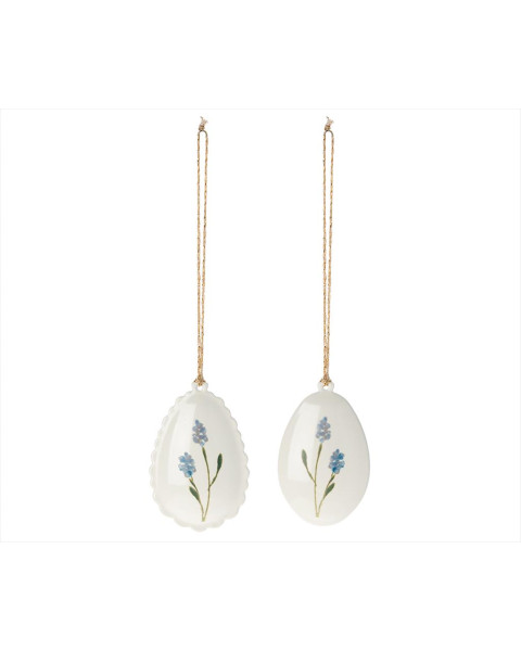 Maileg Easter Egg Ornament, 2 ass - Blue
