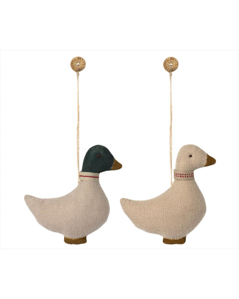 Maileg Fabric Duck Ornament, 2 ass
