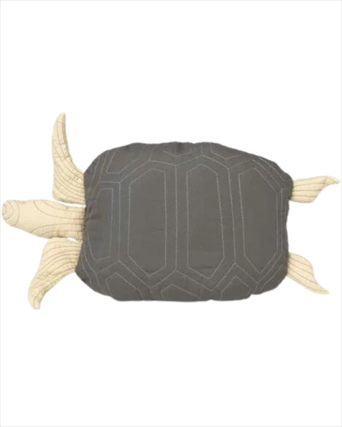 Ferm Living Turtle Quilted Cushion - Deep Forest