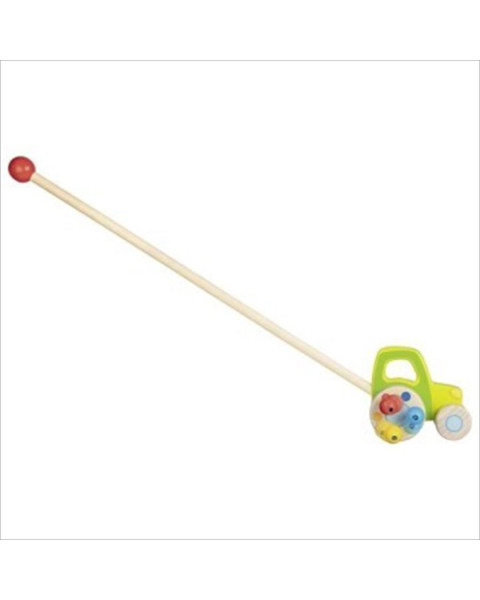 Goki Wooden Push Along - Tractor