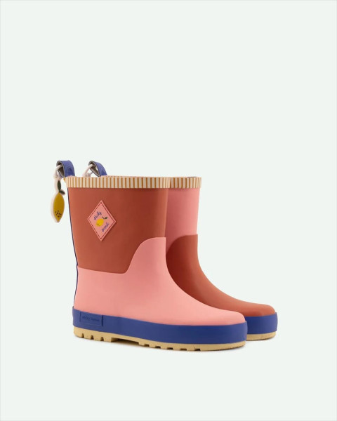 Imperfect Sticky Lemon Rain Boots, Meadows - Sticky Scout (Size 27)