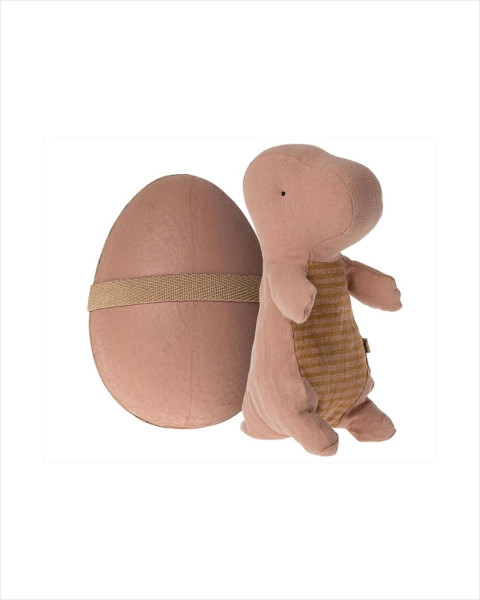 Imperfect Maileg Gantosaurus in Egg, Small - Rose