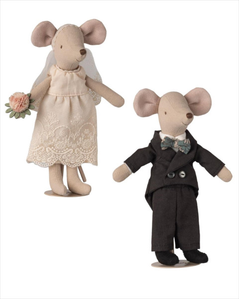 Maileg Wedding Mice Couple in Box, Mum and Dad