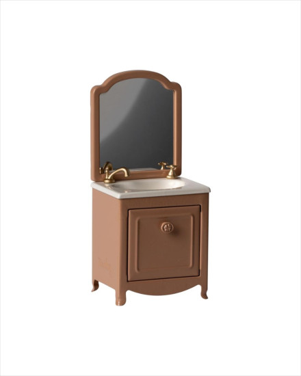Maileg Sink Dresser, Mouse - Dark Powder