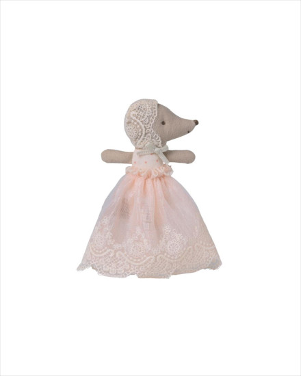 Maileg Baby Mouse in Gown - Powder