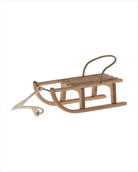 Maileg Wooden Sled, Mouse