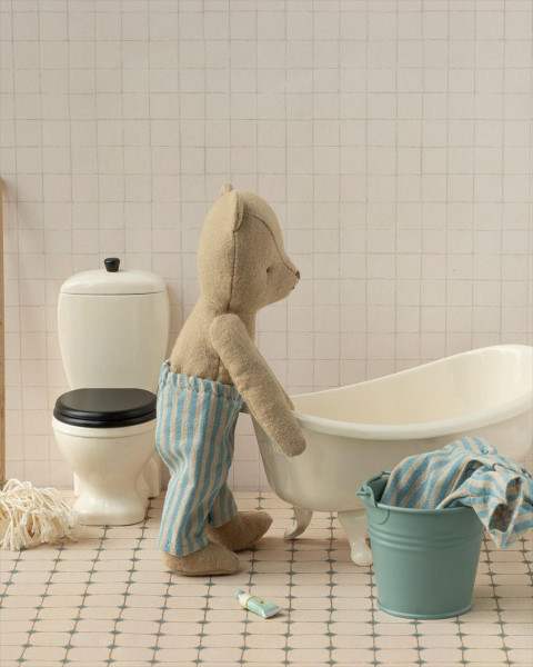 Maileg Toilet, Miniature - Off White