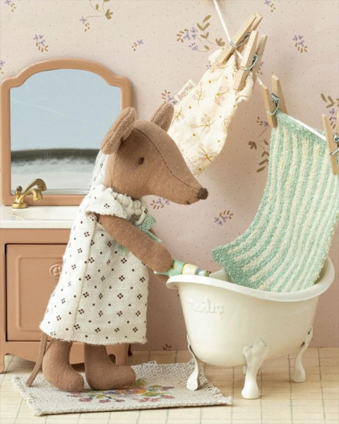 Maileg Bathtub, Mouse - Off White