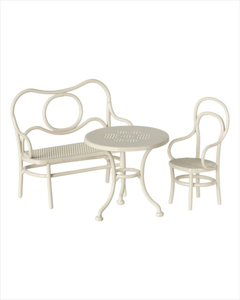 Maileg Cafe Set, Mouse, Small - Off White