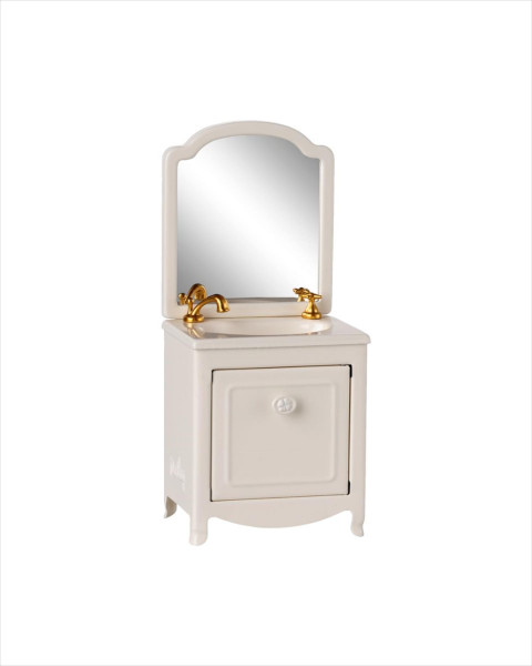 Maileg Sink Dresser, Mouse - Off White