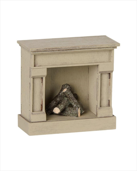 Maileg Fireplace, Mouse - Off White