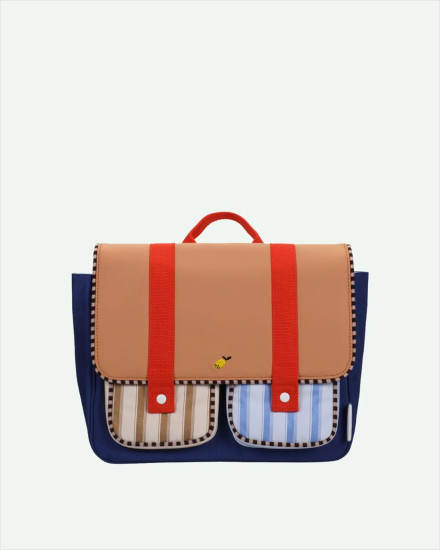 Sticky Lemon School Bag | Jane Beige + Ned Blue