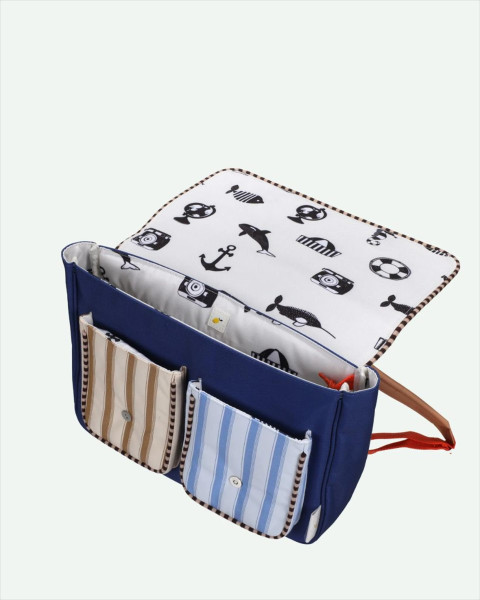 Sticky Lemon School Bag | Jane Beige + Ned Blue