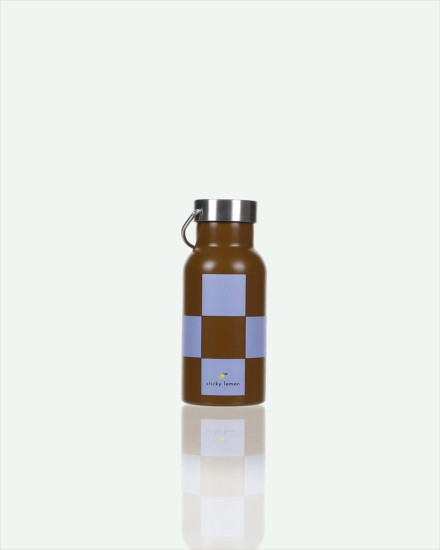 Sticky lemon Bottle | Checkboard | Soil Green+Blooming Purple