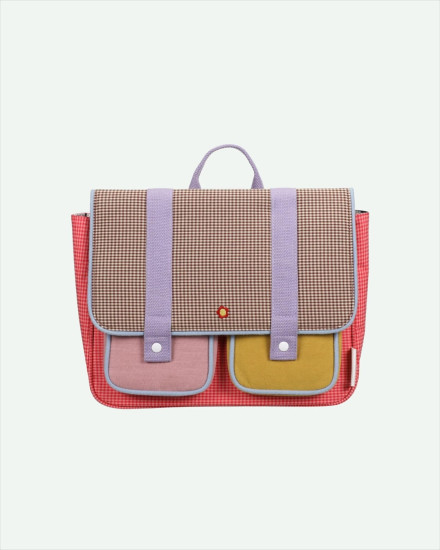 Sticky Lemon School Bag | Lemon Tree | Gingham Flower+Rose