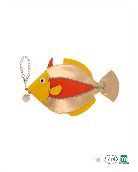 Marushin Yup! Leather Fish Pouch
