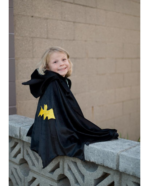 Great Pretenders Hooded Bat Cape Black (5-6 Years)
