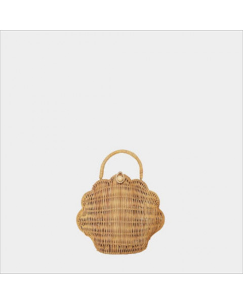 Olliella Rattan Shell Bag - Straw