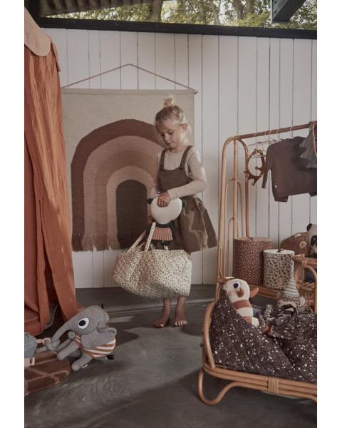 OYOY Follow The Rainbow Wall Rug - Choco