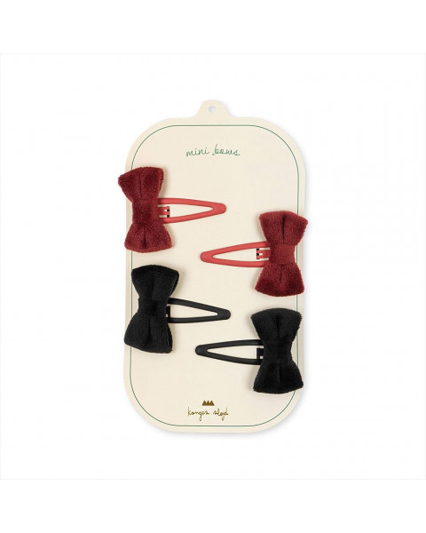 Konges Slojd 4 Pack Velvet Bowie Hairclips